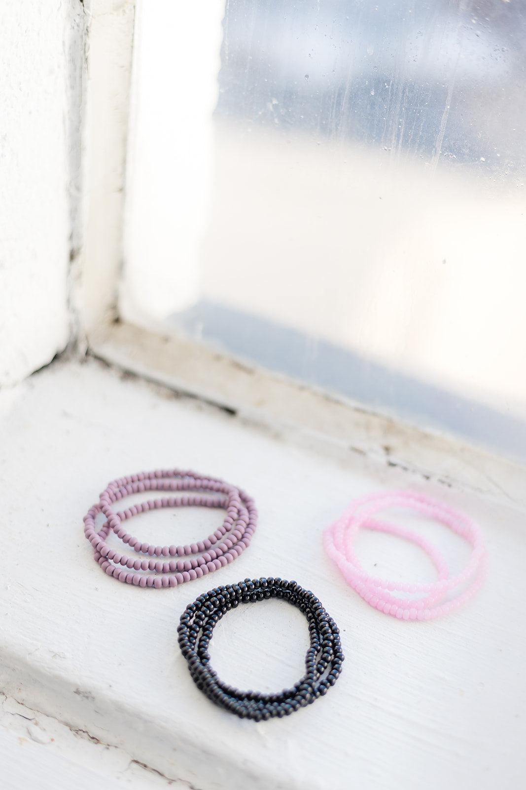 Neutral 6/0 Glass Seed Beads Wrap Bracelets/ Necklace