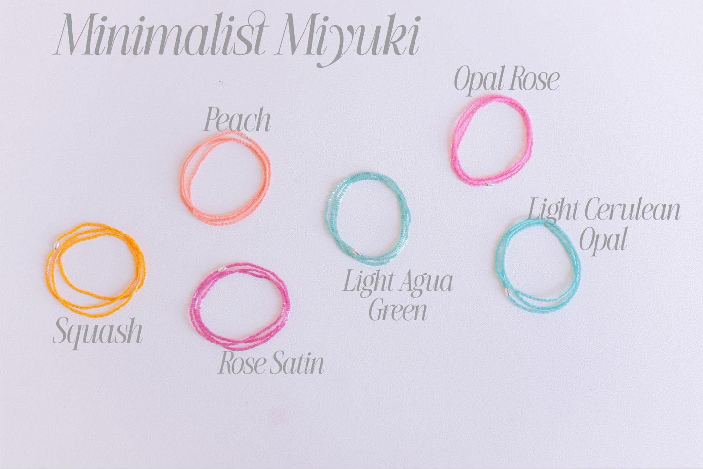 Minimalist 11/0 Glass Seed Bead Wrap Bracelet/ Necklace