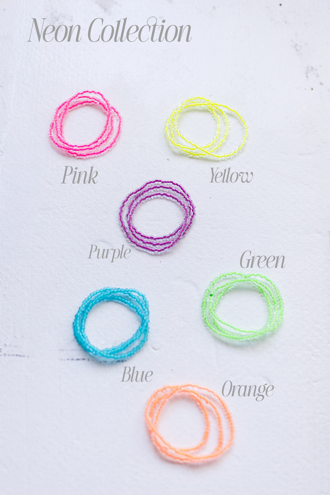 Neon 6/0 Glass Seed Bead Wrap Bracelets/ Necklaces