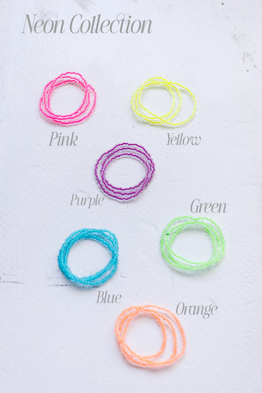 Neon 6/0 Glass Seed Bead Wrap Bracelets/ Necklaces
