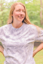 Load image into Gallery viewer, Mama or mom cursive embroidery Adult Tie dye Shirt

