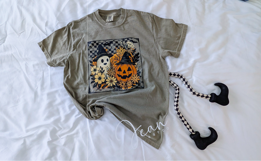 Foral Pumpkin Tshirt or Sweatshirt