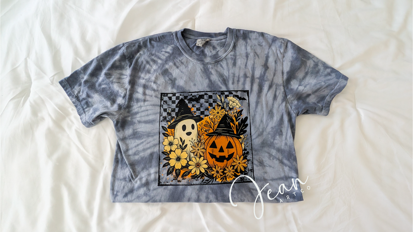 Foral Pumpkin Tshirt or Sweatshirt