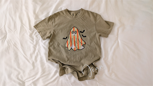 Fall Applique Ghost Tshirt or Sweatshirt