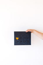 Load image into Gallery viewer, Black Heart + Splash of Color 12x12in Canvas
