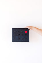 Load image into Gallery viewer, Black Heart + Splash of Color 12x12in Canvas
