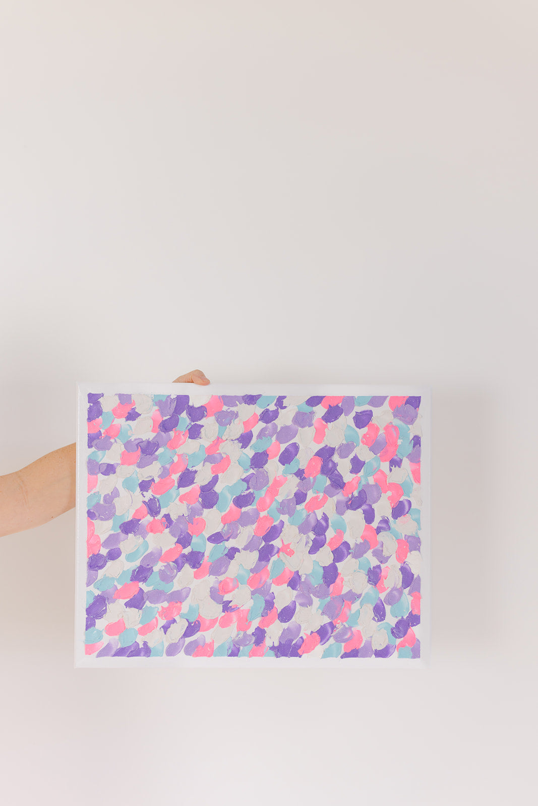 Neon Floral 8x10in Canvas