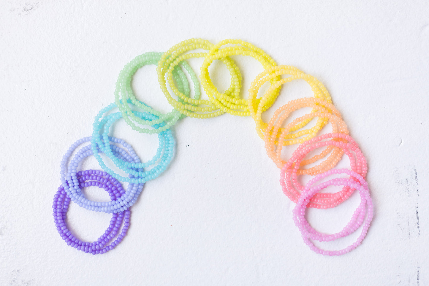 Bright 6/0 Glass Seed Bead Wrap Bracelets/ Necklaces