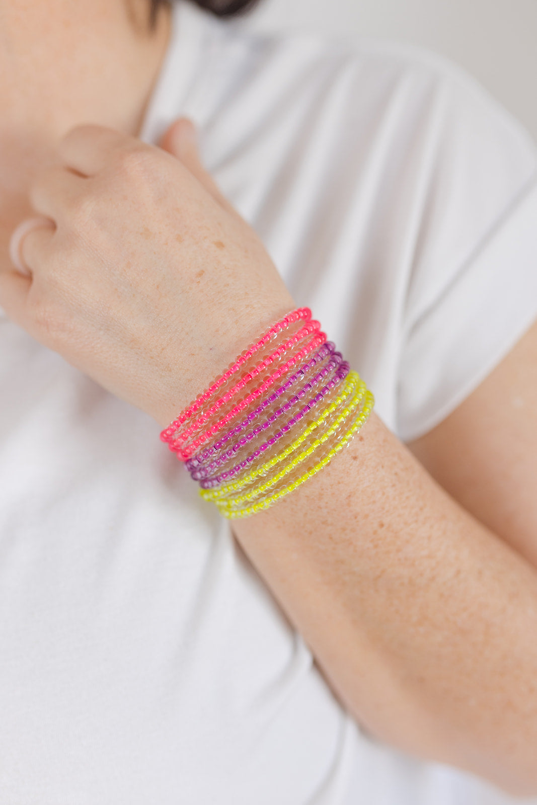 Neon 6/0 Glass Seed Bead Wrap Bracelets/ Necklaces