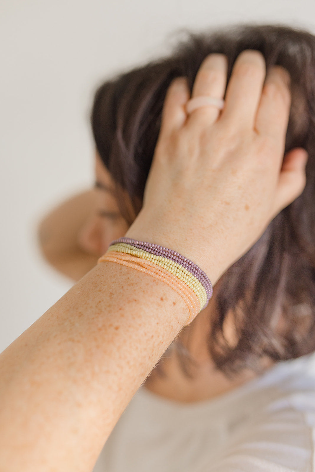 Minimalist 11/0 Glass Seed Bead Wrap Bracelet/ Necklace