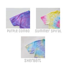 Load image into Gallery viewer, Mama or mom cursive embroidery Adult Tie dye Shirt
