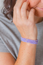 Load image into Gallery viewer, Adult and Kids Pastel Glass Beaded Elastic Bracelets
