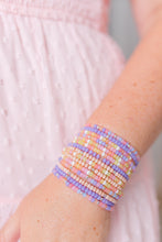Load image into Gallery viewer, Adult and Kids Pastel Glass Beaded Elastic Bracelets
