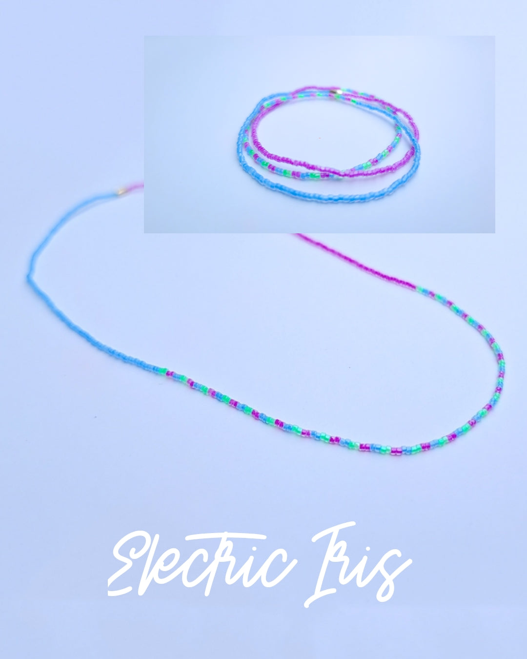 Boho Bright Multicolor 11/0 Glass Seed Bead Wrap Bracelet/ Necklace