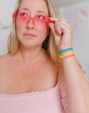 Load image into Gallery viewer, Adult and Kids Neon Beaded Elastic Bracelet Collection
