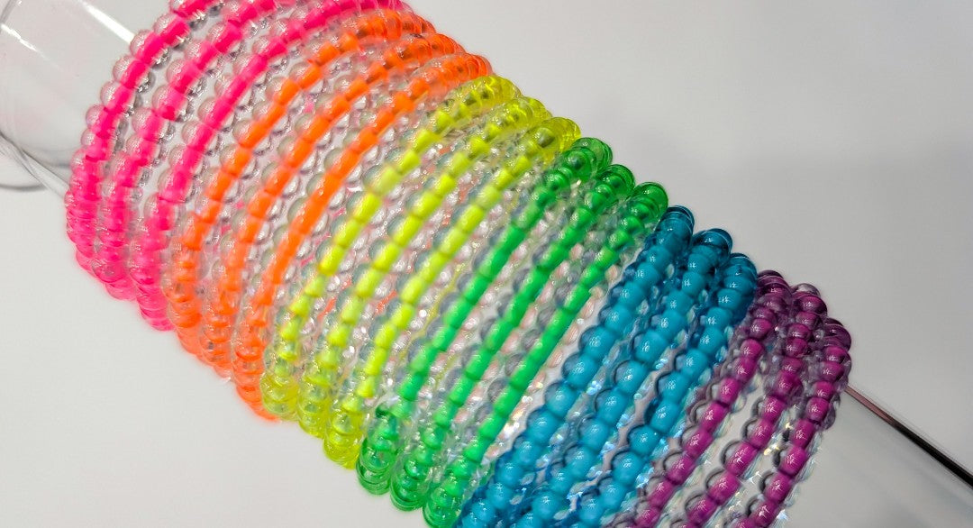 Neon 6/0 Glass Seed Bead Wrap Bracelets/ Necklaces