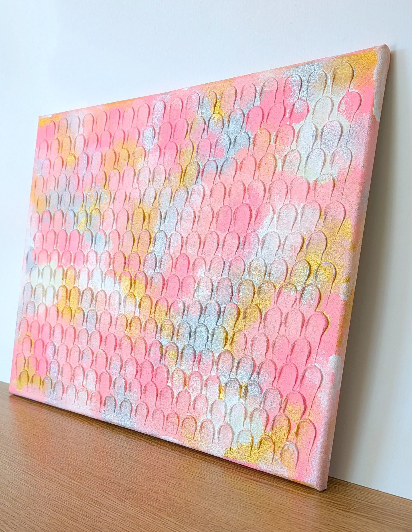 Bubblegum Floral 8x10in Canvas