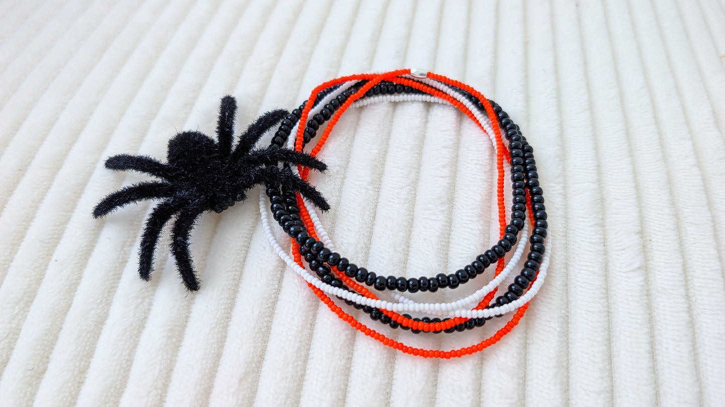 Fall Minimalist 11/0 Glass Seed Bead Wrap Bracelet/ Necklace