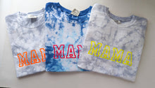 Load image into Gallery viewer, MAMA or MOM embroidery Adult Tie dye Shirt
