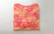 Load image into Gallery viewer, MAMA or MOM embroidery Adult Tie dye Shirt
