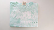 Load image into Gallery viewer, Mama or mom cursive embroidery Adult Tie dye Shirt
