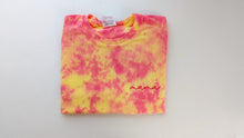 Load image into Gallery viewer, Mama or mom cursive embroidery Adult Tie dye Shirt
